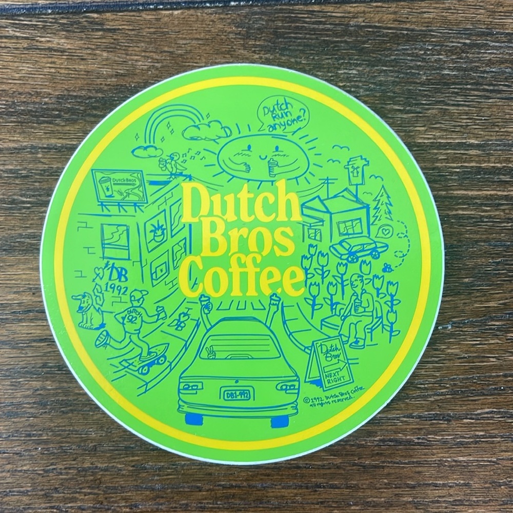Dutch Bros Sticker - Coffee Run Anyone?